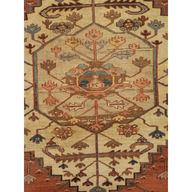 C. 1875 Persian Bakshaish Carpet 9'6" x 14'8" Antique Northwest Iran Tribal Rug For Sale In New York - Image 6 of 18