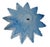 Glass 15" Vintage 1970s Lavorazione Arte Murano Powder Blue Splash Centerpiece Bowl For Sale - Image 7 of 10