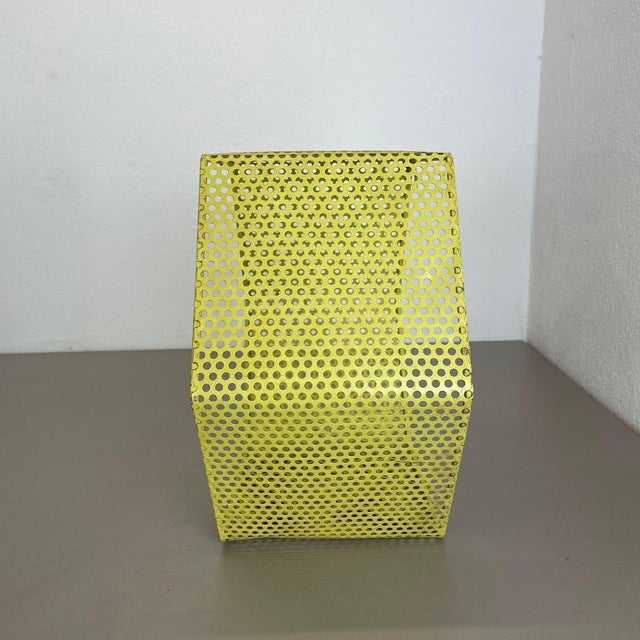 Small Yellow Cube Form Wall Unit attributed to Mathieu Matégot, 1950 For Sale - Image 12 of 18