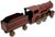 Brick Red Excellent Large Early 1900s Antique American Pressed Steel Locomotive "Hill Climber" Toy Train - 25 Inches Long For Sale - Image 8 of 18
