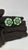 Emerald Natural Opal, Emerald, & Diamond Earring in 14k Gold For Sale - Image 8 of 8