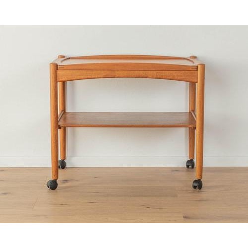 Brown Serving Trolley from Poul Hundevad, 1960s For Sale - Image 8 of 10