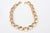 Modern Vintage Anne Klein Lucite and Gold Filled Loop Ball Necklace, 1980's For Sale - Image 3 of 9