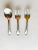 1950s 1950's Oneida 1881 Rogers Silver Plate " Enchantment" Pattern Baby Flatware 3 Pieces Set For Sale - Image 5 of 5