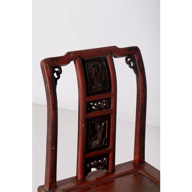 Traditional Qing Style Chair with Hidden Drawer, 1700s For Sale - Image 4 of 9