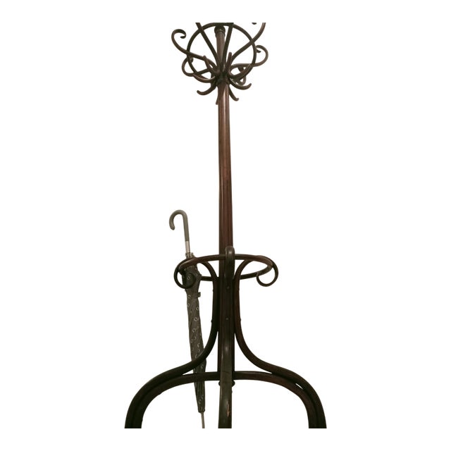 Antique Bentwood Coat Rack, Attributed to Thonet, Circa 1900 For Sale