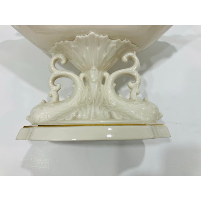 This elegant pair of porcelain compotes are made by Lenox The quality is superb Each measures 12 W x 7 H x 6.5 D Condition...
