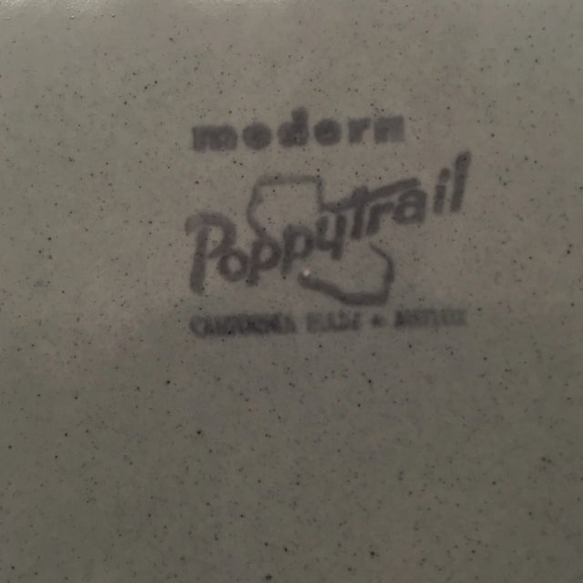 Mid-Century Modern Poppy Trail Platter For Sale - Image 4 of 7