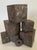 "Cubism Extreme" Artisan Ceramic Black Cubes Set of 6 For Sale - Image 9 of 11