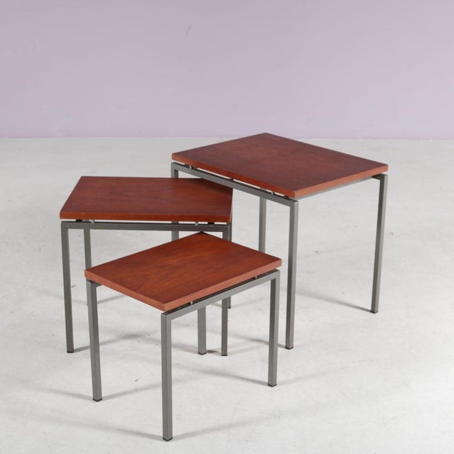 Nesting Tables, Netherlands, 1960s, Set of 3 For Sale - Image 6 of 11