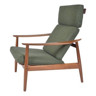 Mid-Century Danish FD164 Easy Lounge Chair in Teak by Arne Vodder for France & Son, 1960s, 1961 For Sale