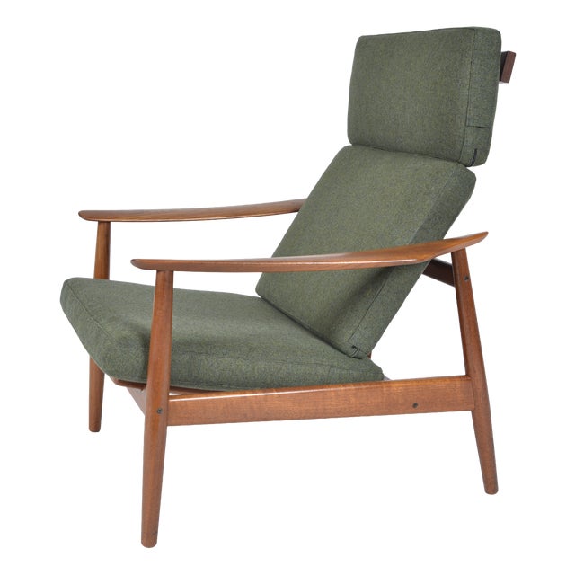 Mid-Century Danish FD164 Easy Lounge Chair in Teak by Arne Vodder for France & Son, 1960s, 1961 For Sale