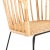 Ecru Rattan Barrel Dining Chair in Natural & Black For Sale - Image 8 of 11