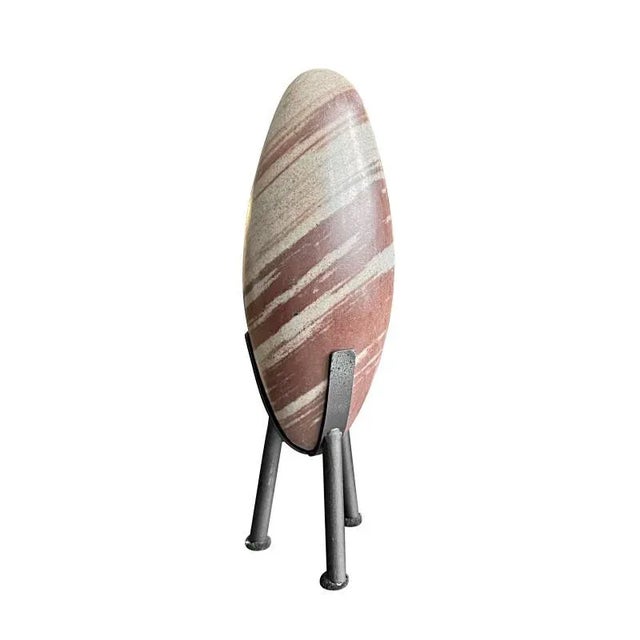 Indian Tantric Indian Shiva Lingam Stone on Stand For Sale - Image 3 of 4