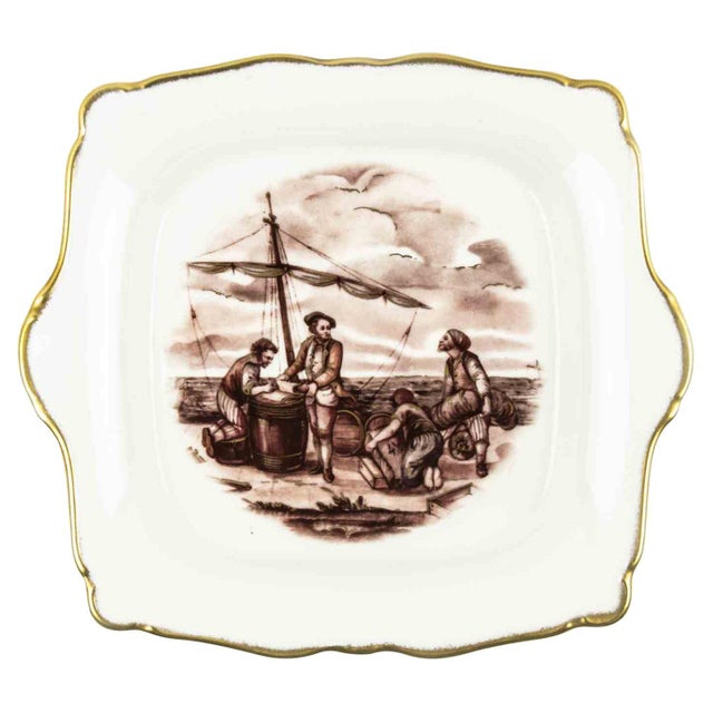 2000 - 2009 Limoges Porcelain Vintage Centerpiece, France, Mid-20th Century For Sale - Image 5 of 5