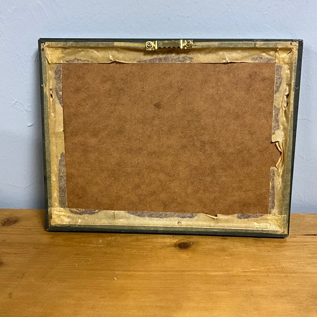 English Vintage English Brass Hunting Print For Sale - Image 3 of 4