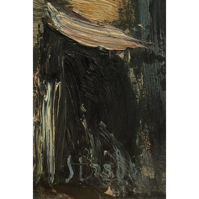 Modern Fritz Strebel, Rue du Pot de Fer, Vieux Paris, Oil on Wood For Sale - Image 3 of 10