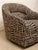 Vintage Postmodern Geometric Club Chair in Black & Tan For Sale - Image 9 of 10