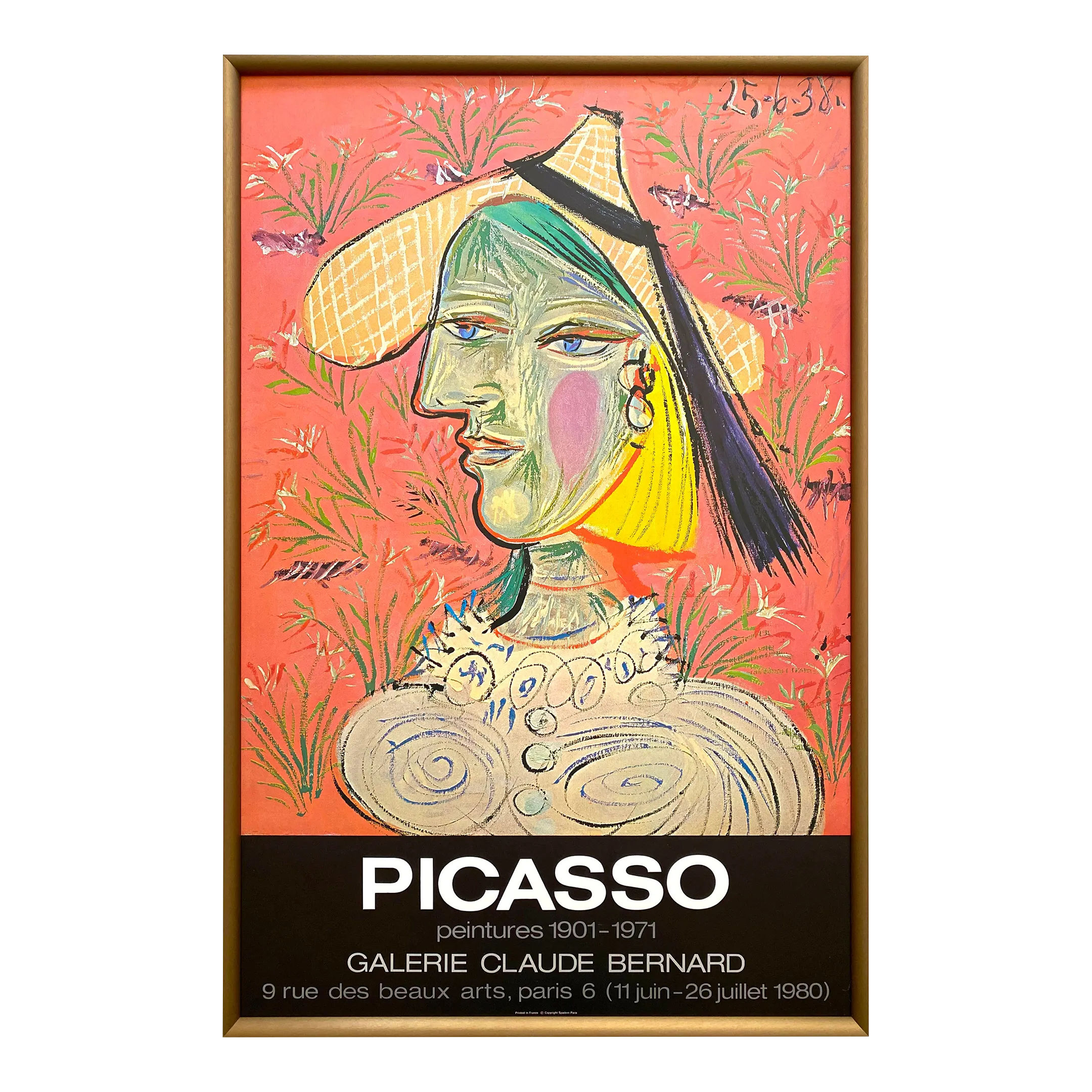 Picasso アート 洋書 PABLO PICASSO Portrait de Femme au Chapeau et a la Robe