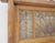 Large 3 Panel Leaded Stain Glass Antique Solid Teak Frame Window OLD