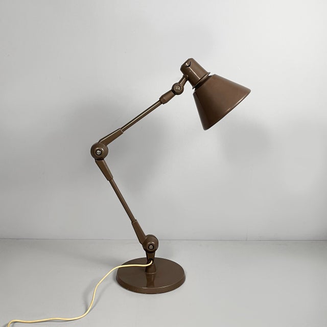 Mid-Century Modern Mid-Century Modern Italian Brown Table Lamp from Stilnovo, 1960s For Sale - Image 3 of 18