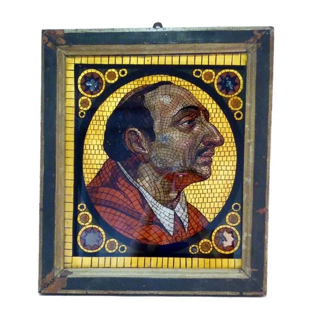 Antique Religious Paint on Glass For Sale - Image 9 of 9