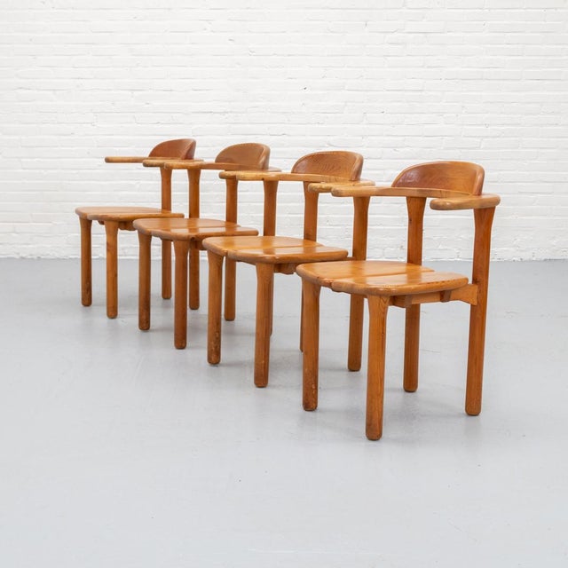 Set of four vintage dining chairs, model Opus, designed by Erwin Berghammer for the Austrian brand Team 7 in the 1980s....