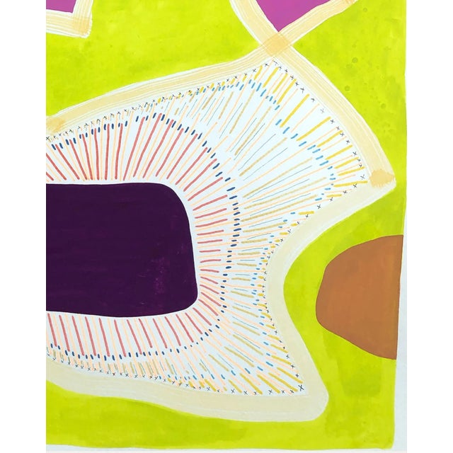 2020s 2021 “Untitled (Ppr 348)” Contemporary Abstract Colorful Geometric Patterned Painting by Max Manning For Sale - Image 5 of 7