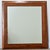 French vintage oak picture frame that has been fitted with a new plate of mirror glass for a clear reflection of any room....