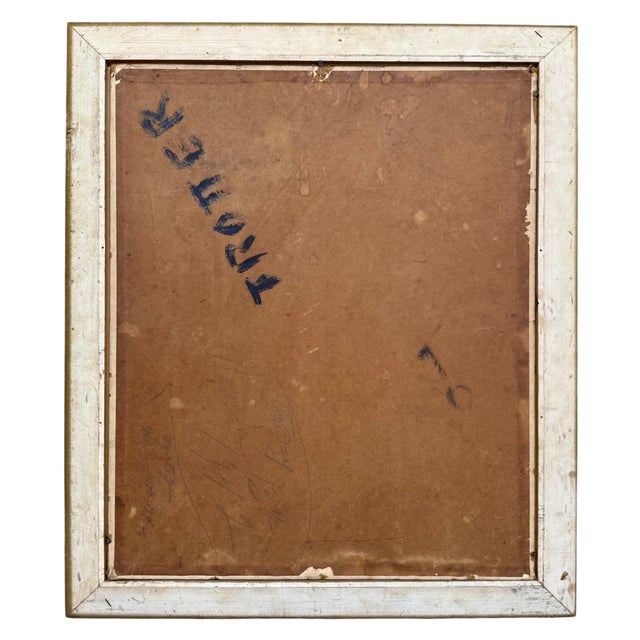 1940s Portrait of a Gentleman Oil Painting on Board by McKie Trotter, 1942 For Sale - Image 5 of 6