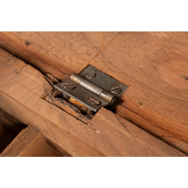 Chocolate Early American Dovetail Linen Chest For Sale - Image 8 of 11