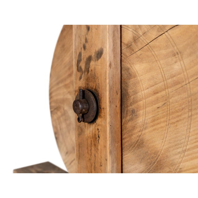 Antique Wooden Table Lamp For Sale - Image 4 of 5