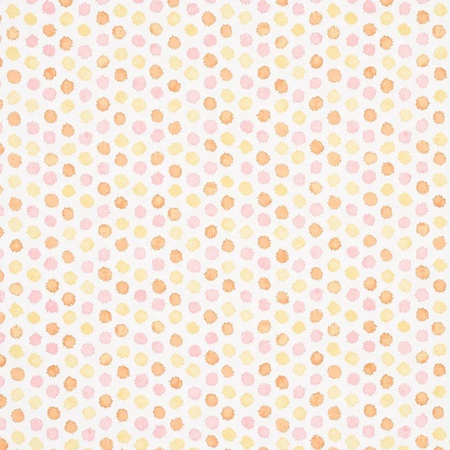 Schumacher Sample - Schumacher X Celerie Kemble Mini Bursts Wallpaper in Yellow & Pink For Sale - Image 4 of 4