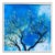 "Magnolia in Spring 2" Contemporary Botanical Acrylic Painting, Framed For Sale