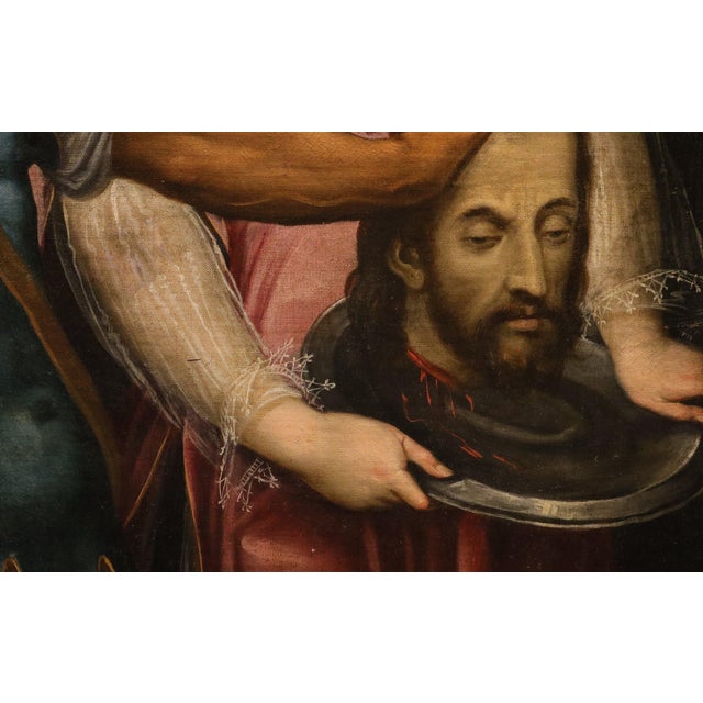 Bernardino Campi, Salome with the Head of Battista Campi, 1580, Oil on Canvas For Sale - Image 13 of 15