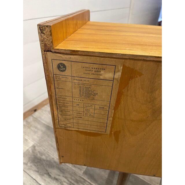 Glass Sideboard with Glass Doors by Tatra Nabytok, 1965 For Sale - Image 7 of 8