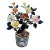 Vintage Gemstone & Cloisonné Enamel Bonsai Tree – Jade, Agate & Crystal Flowers For Sale