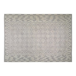 Contemporary Afghan Navajo Style Flatweave Wool Rug, 11'5''x16'5'' For Sale