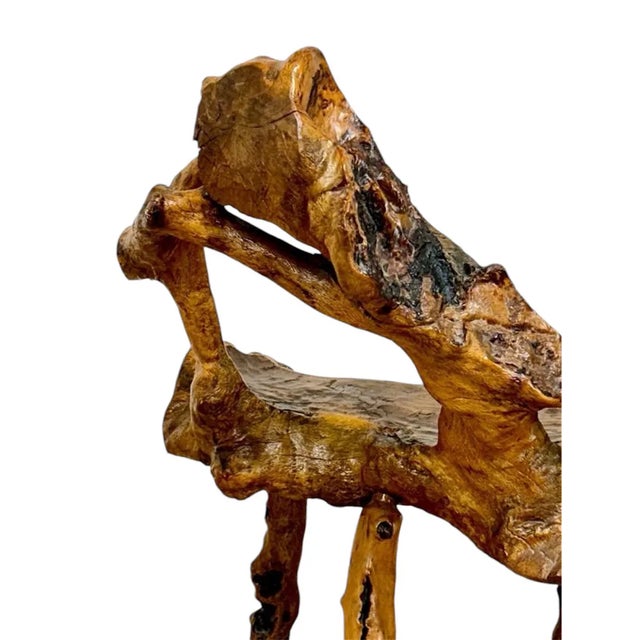 Brown Spanish Rustic Chair For Sale - Image 8 of 10