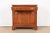 1970s Henkel Harris American Colonial Cherry Wood Flip Top Rolling Bar Cabinet For Sale - Image 5 of 13