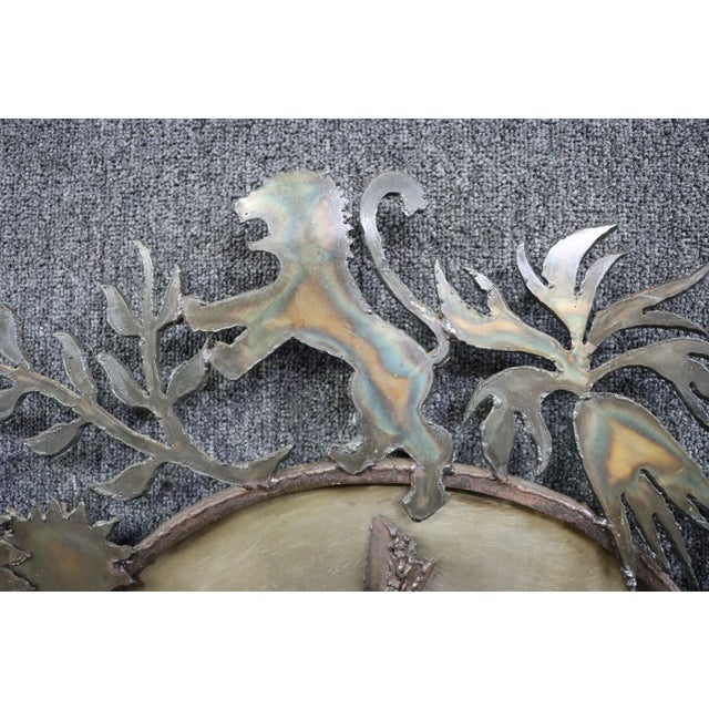 Metal Mid Century Brutalist Wall Art For Sale - Image 7 of 10