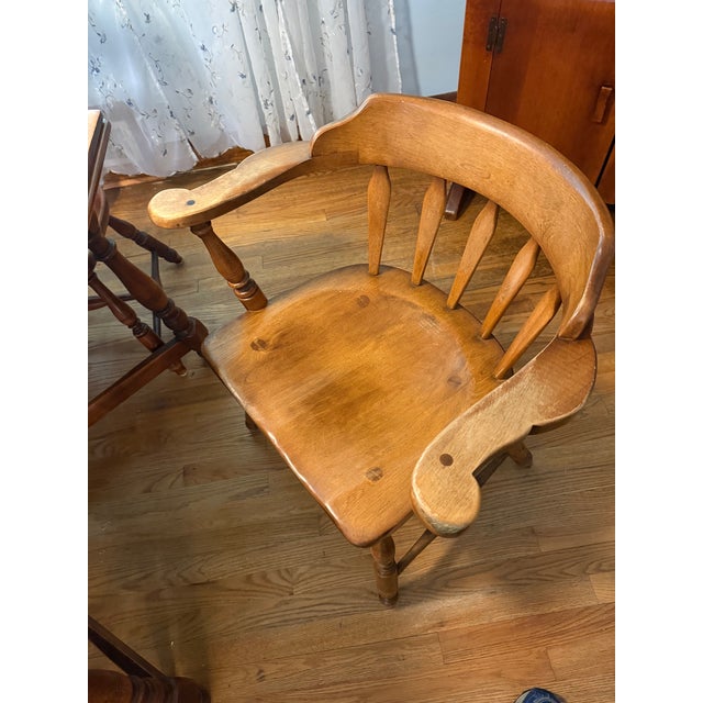 Mid 20th Century Cushman of Vermont Colonial Creations Brandywine Manor Dining Room Set No. 7031, 6 Chair, Expandable Table For Sale - Image 10 of 13
