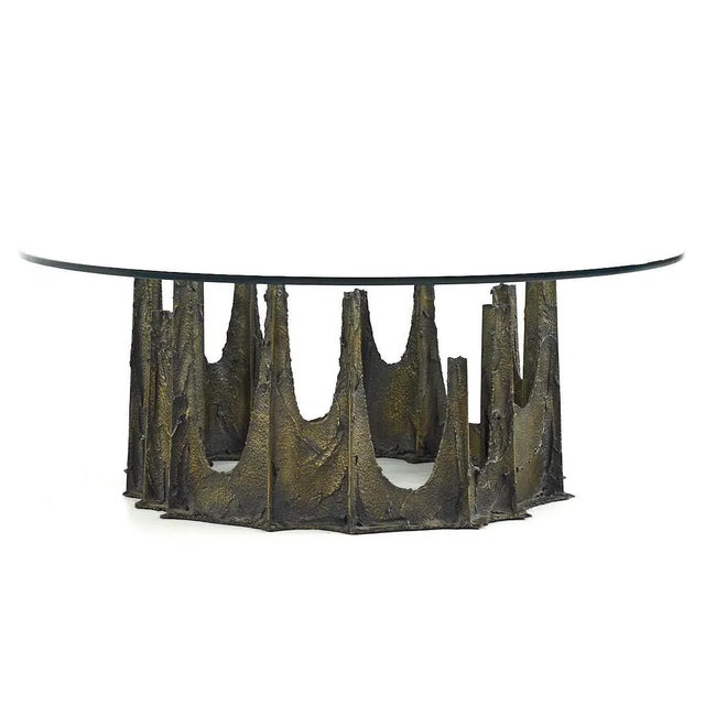 Paul Evans Paul Evans Mid Century 1972 Stalagmite Round Coffee Table For Sale - Image 4 of 9