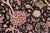 Shabby Chic 1990's Floral Pak-Persian Black/Black Wool Rug - 9'0'' X 12'6'' For Sale In New York - Image 6 of 9