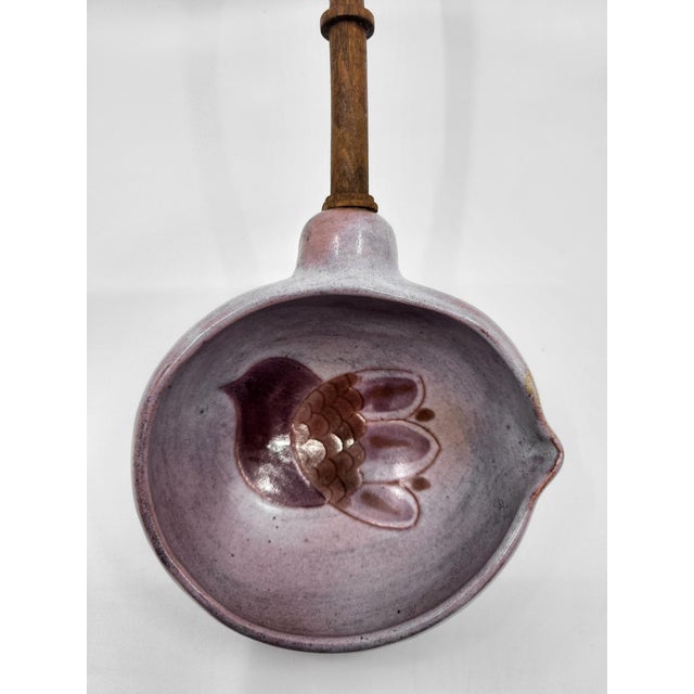 1950s Vintage Ceramic Ladle by the Cloutier Brothers, 1950s For Sale - Image 5 of 12