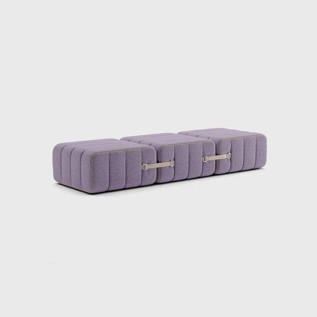 Not Yet Made - Made To Order Curt Modular Set - Flexible Bench - Dama - 0039 (Lilac) by Ambivalenz, Set of 3 For Sale - Image 5 of 5