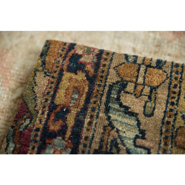 Decorative Cork Board Antique Kerman Rug Fragment Art For Sale In New York - Image 6 of 11