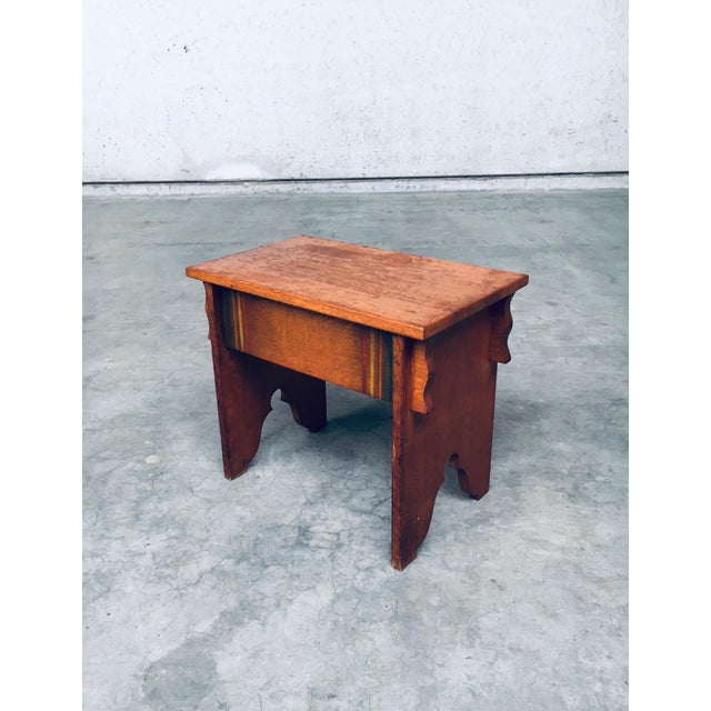 Amsterdam School Side Table, Netherlands, 1920s For Sale - Image 15 of 18