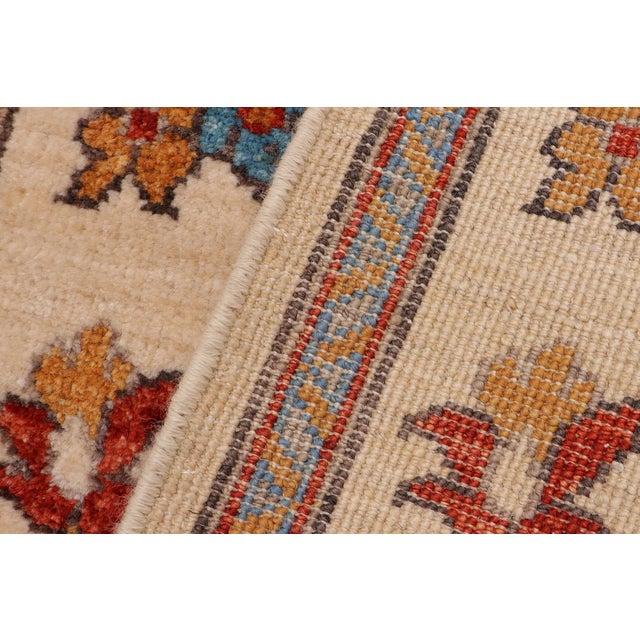 Beige Floral Ziegler Beige/Rust Wool Runner Rug- 2'1'' X 4'10'' For Sale - Image 8 of 10