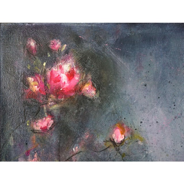 2010s Abstracted Floral Oil Painting -- Magnolias in Morning Mist by Carrie Clayden For Sale - Image 5 of 7